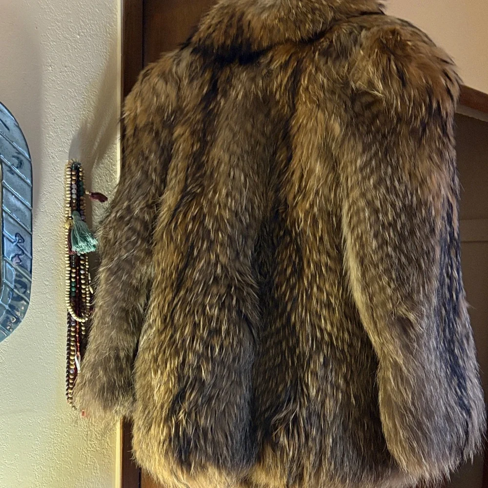 Parisian Brand Vintage Raccoon?  Fur Coat - Picture 5 of 13